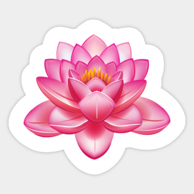 lotus Flower Sticker TeePublic UK